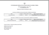 Resultado mudança de curso Bacharelado Matutino