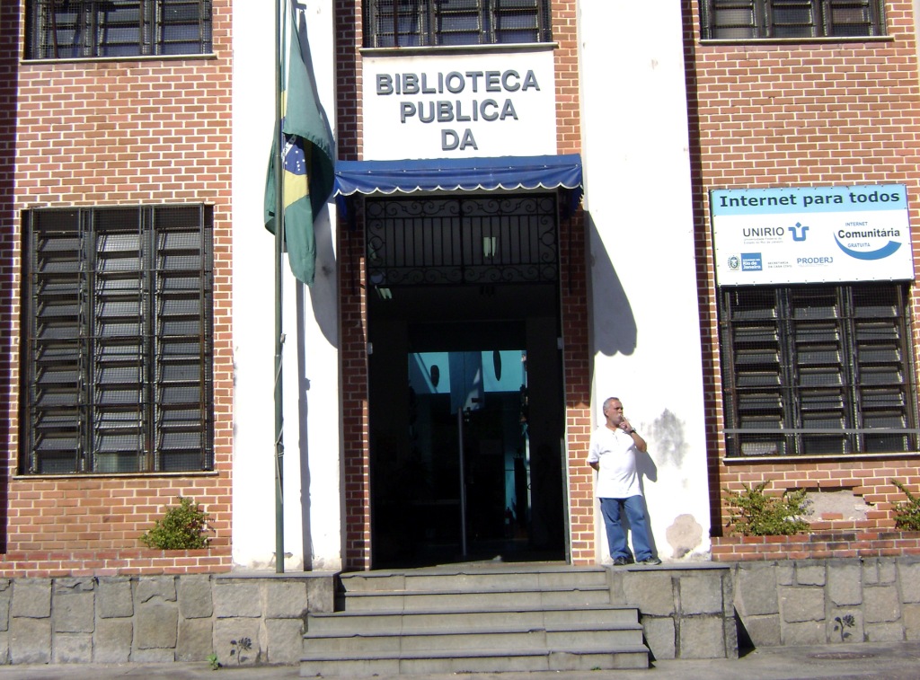 Fachada antiga da Biblioteca