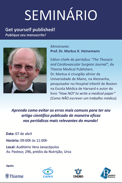 Seminário "Get yourself published!"